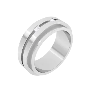 1/5 ctw Princess-Cut Lab Grown Diamond Men's Ring