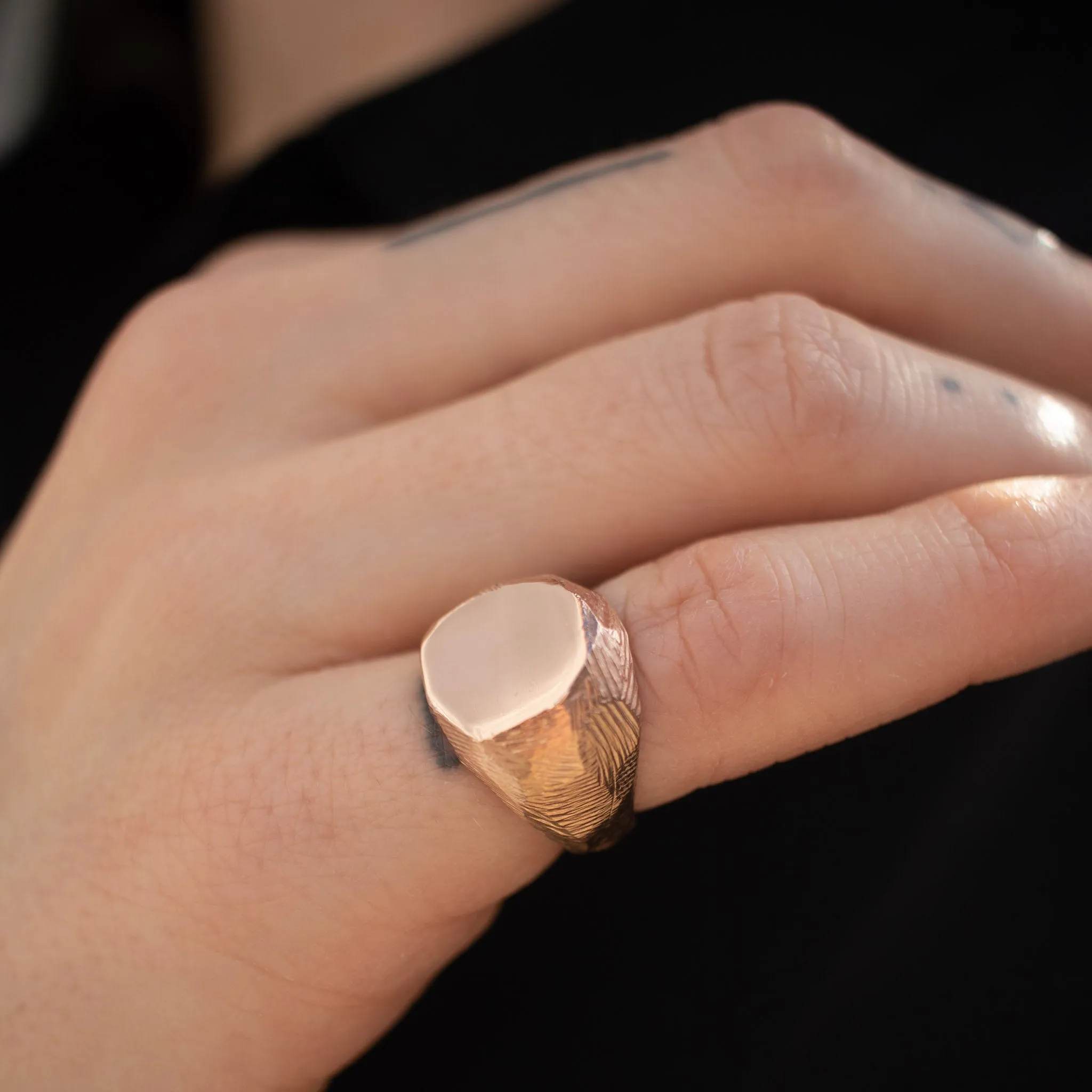 18K Large Signet Ring