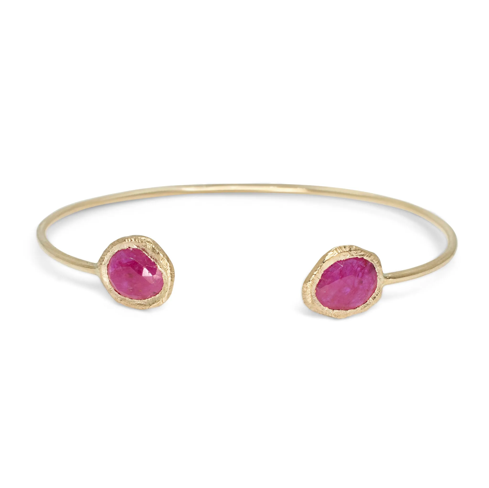 18K Open Ruby Cuff