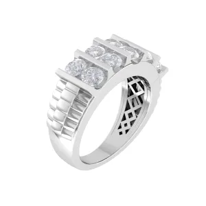 2 1/2 ctw Round Lab Grown Diamond Men's Ring