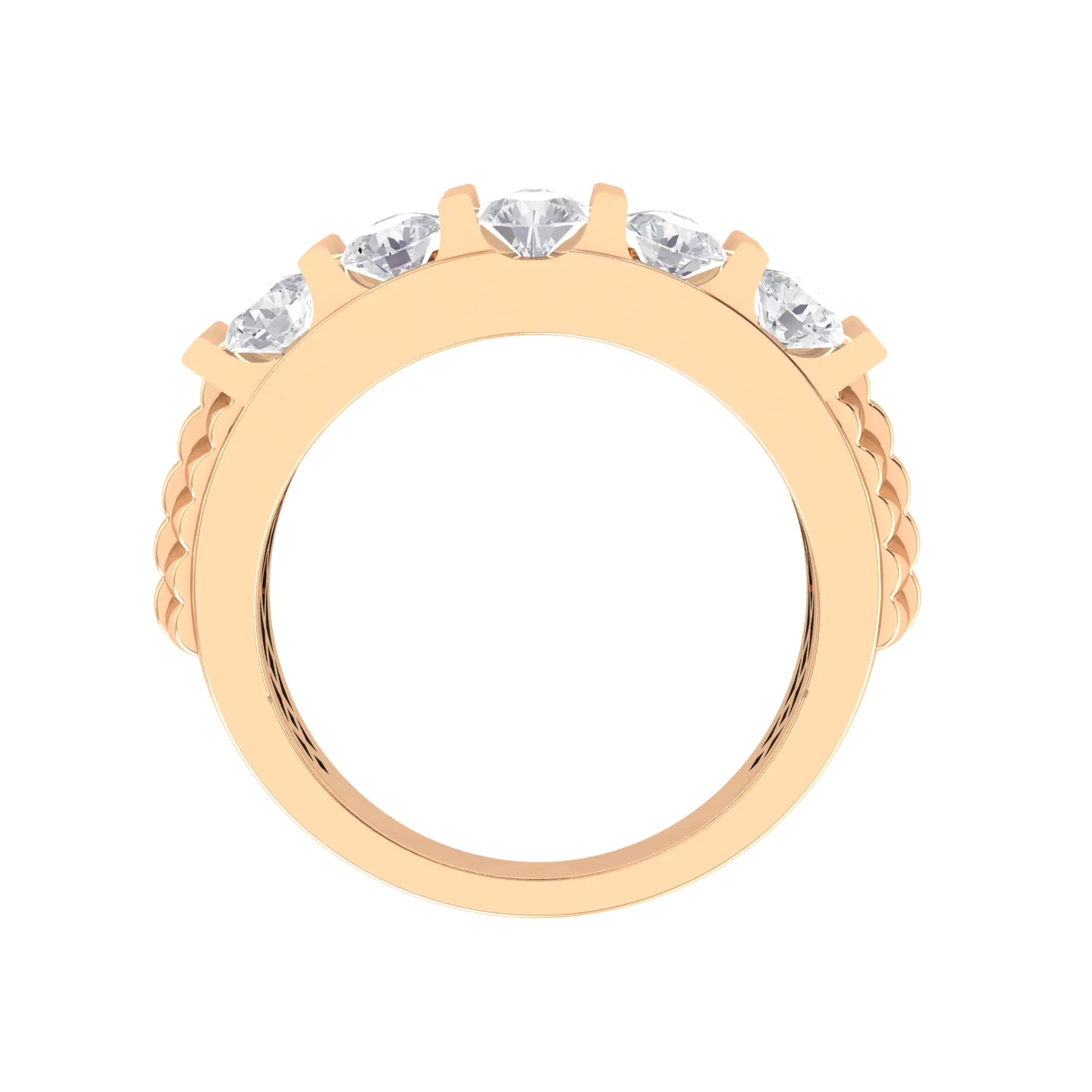 2 1/2 ctw Round Lab Grown Diamond Men's Ring