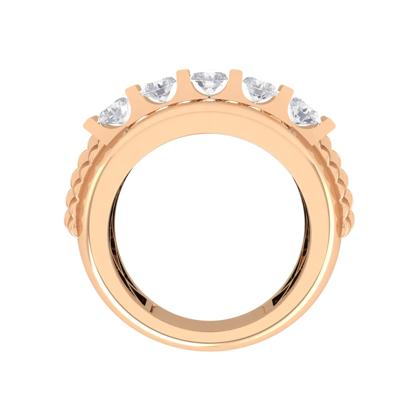 3 ctw Round Lab Grown Diamond Men's Ring