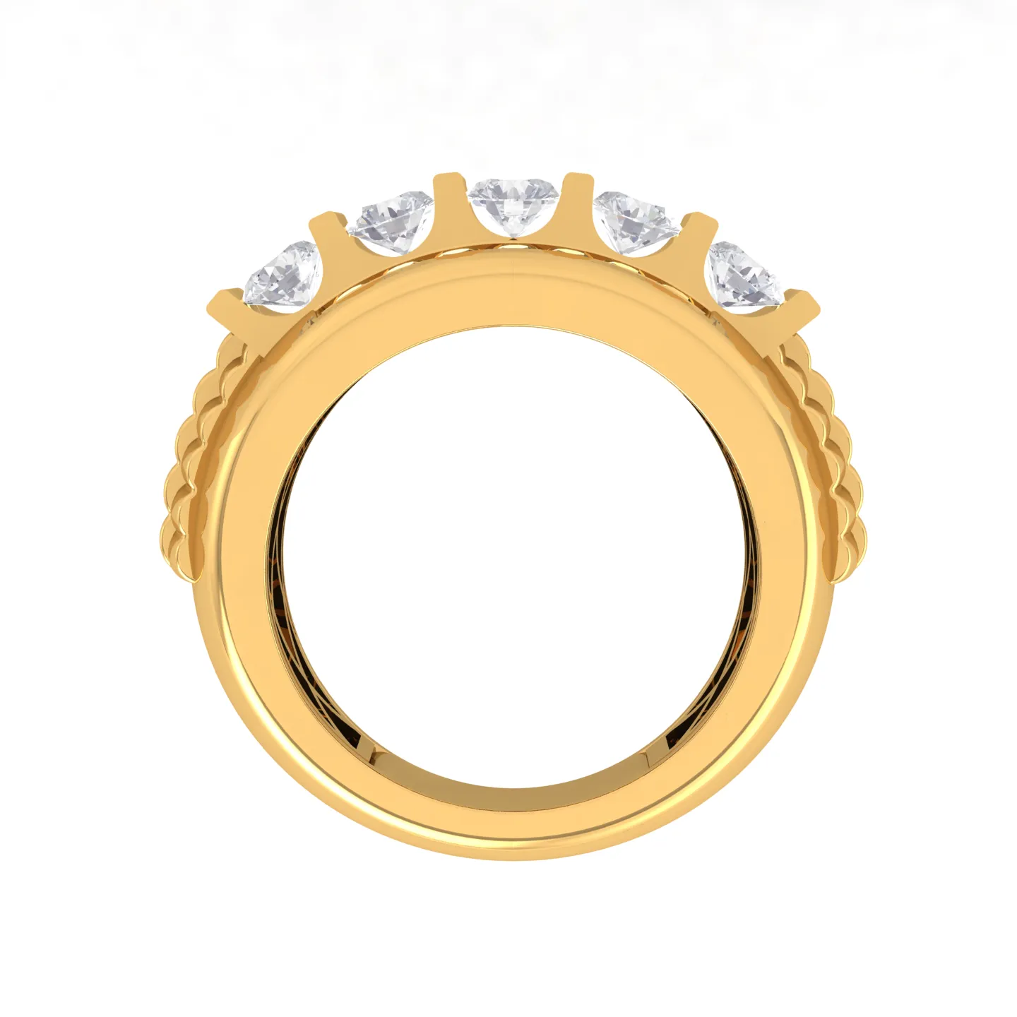 3 ctw Round Lab Grown Diamond Men's Ring