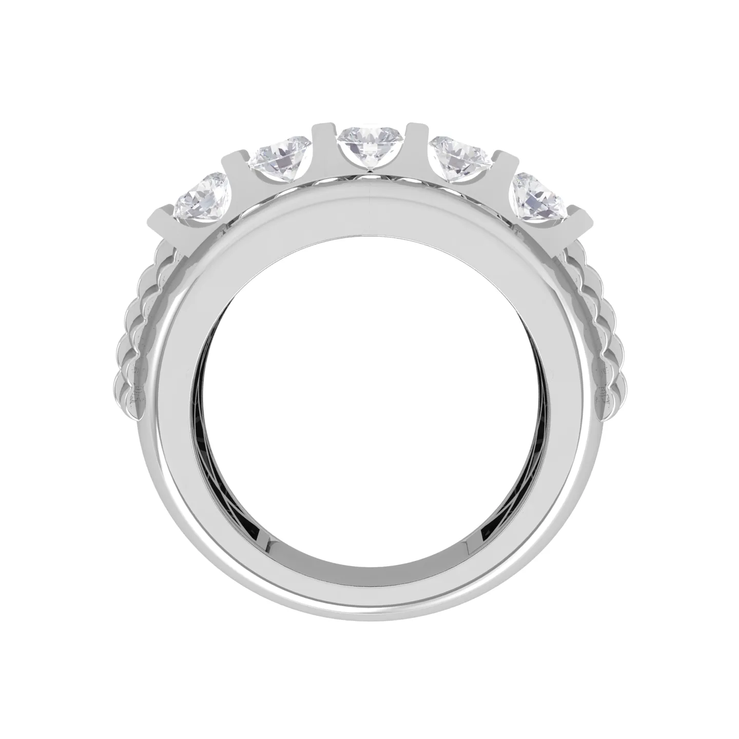 3 ctw Round Lab Grown Diamond Men's Ring