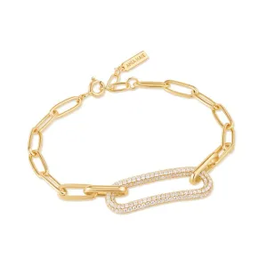 Ania Haie Gold Pavé Link Bracelet B051-01G