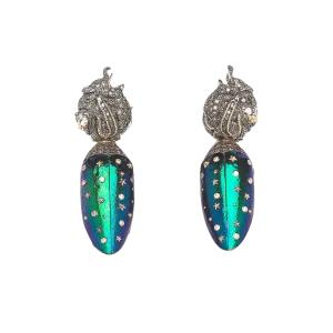 Animal Scarab Wings Earrings
