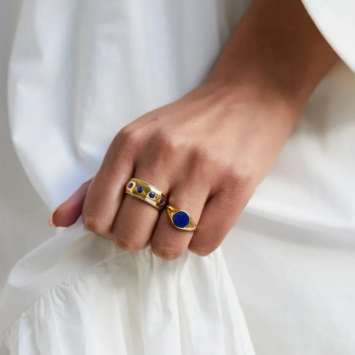 Anna Beck Lapis Signet Ring
