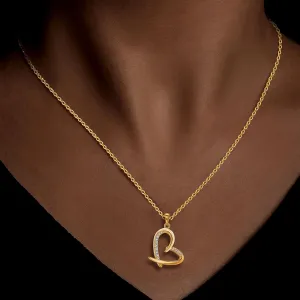 CeaKIev S925 Sterling Silver Heart Necklace for Women, Dainty Love Pendant with CZ, Jewelry Gift for Birthday, Anniversary, Valentines Day, Mothers Day