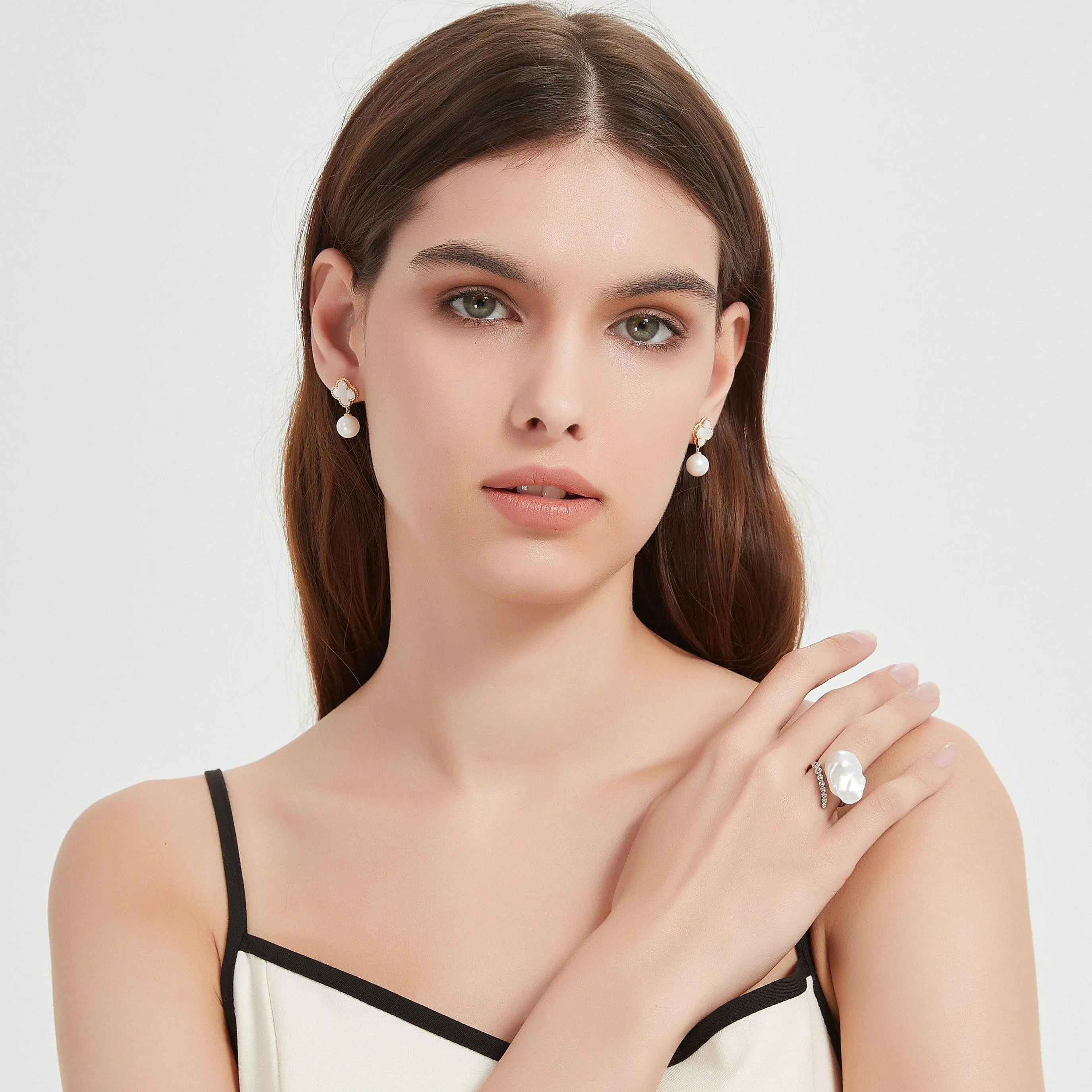 Cessie Bold Baroque Freshwater Pearl Ring