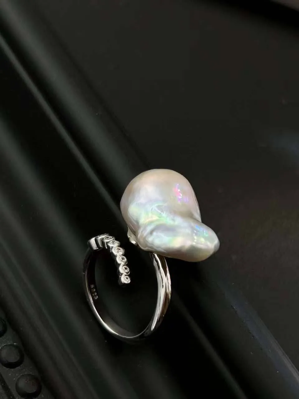 Cessie Bold Baroque Freshwater Pearl Ring