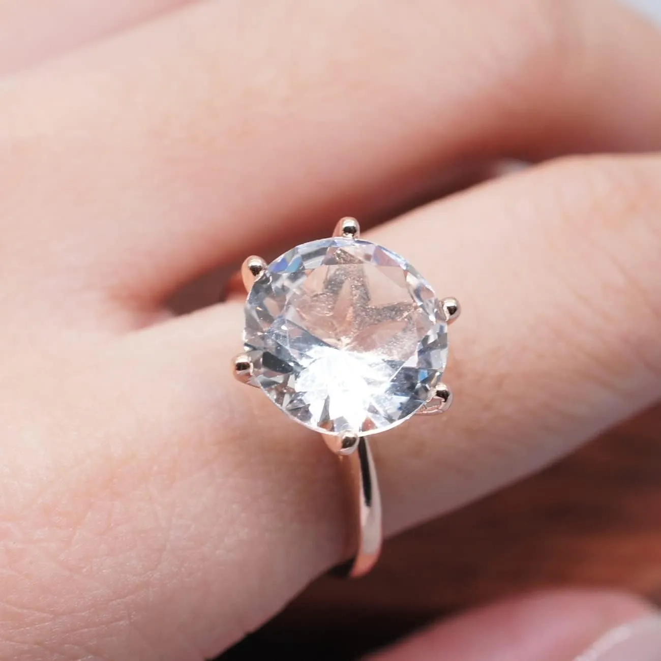 Cushion Cut 3 Carat Cubic Zirconia CZ Platinum Plated Sterling Silver Women's Engagement Wedding Ring (9)