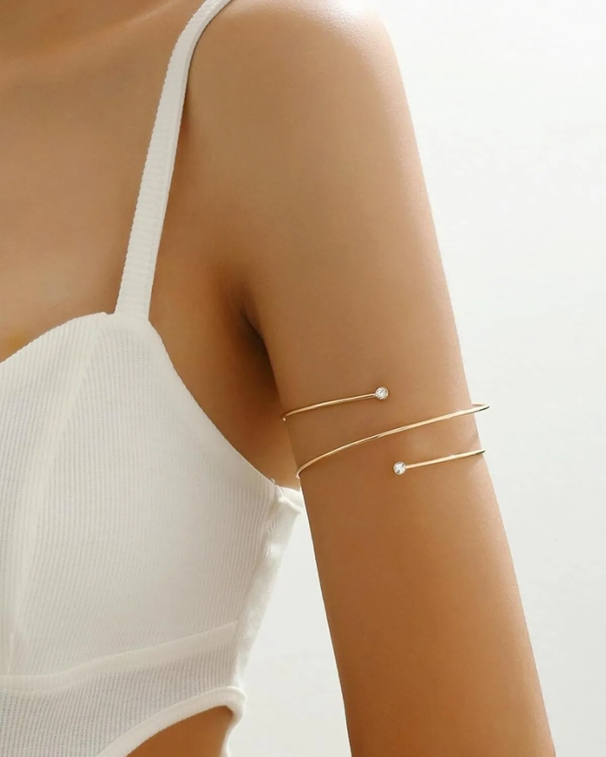 Gold Arm Cuff for Women Gold Arm Cuff Upper Arm Layered Arm Bangle Bracelet Armband Armlet Summer Beach Jewelry Accessories Vacation Party Summer Stuff