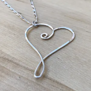 Heart Scroll- forged