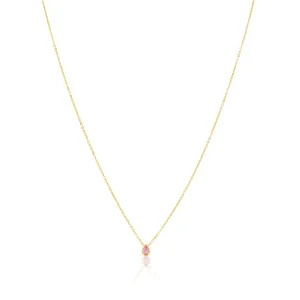 Ines Raindrop Necklace Pink