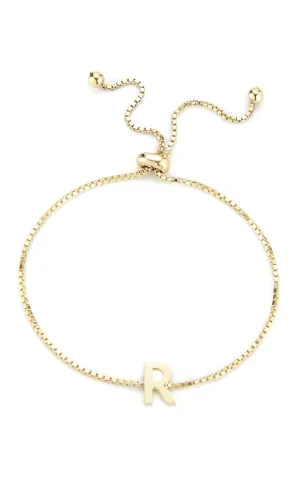 Initial Adjustable Bracelet