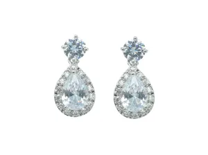 Kate - Sweet Teardrop Crystal Bridal Drop Earrings