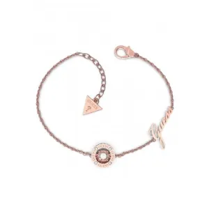 Ladies Rose Gold Plated Charm Crystals Bracelet UBB01462RGL