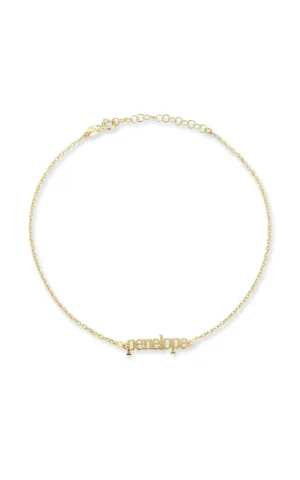 Mini Lowercase Nameplate Bracelet