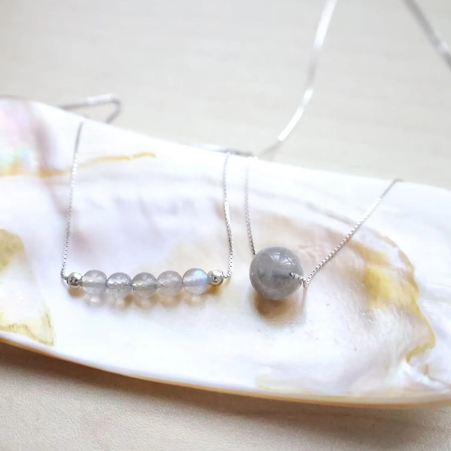 Moonstone Crystal Pendant Handmade Necklace for Women, June Birthstone, 925 Sterling Silver Chain, Yoga Crystal Stone Jewelry (moonstone)