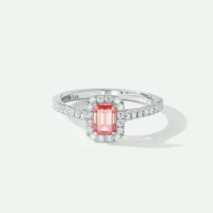 Norma | 18ct White Gold | 1ct (tw) Lab Grown Pink Diamond Ring