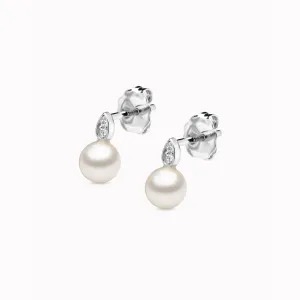 Pearl Earrings Silver - Eline