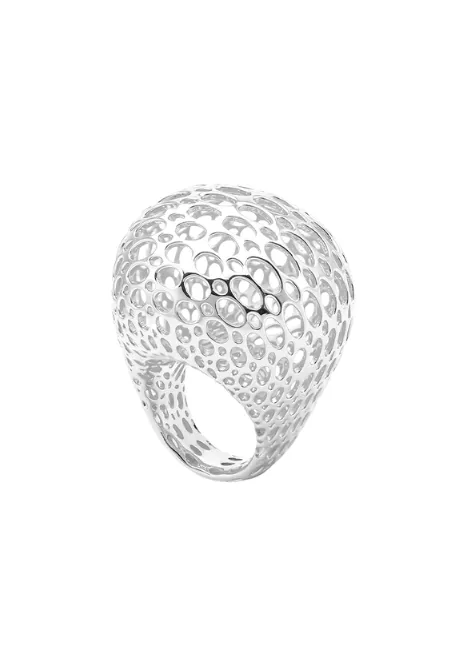 Ring | Bianca Hollow Bold | Silver Plated