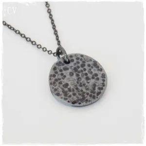Silver Full Moon Necklace