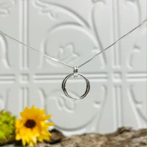 Silver Sterling Silver Circles Necklace
