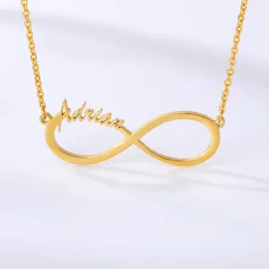 Simple Infinity Name Necklace