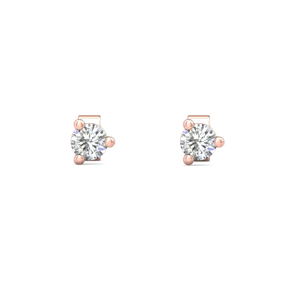 Smyth Diamond Classics 18k Gold Diamond Stud Earrings