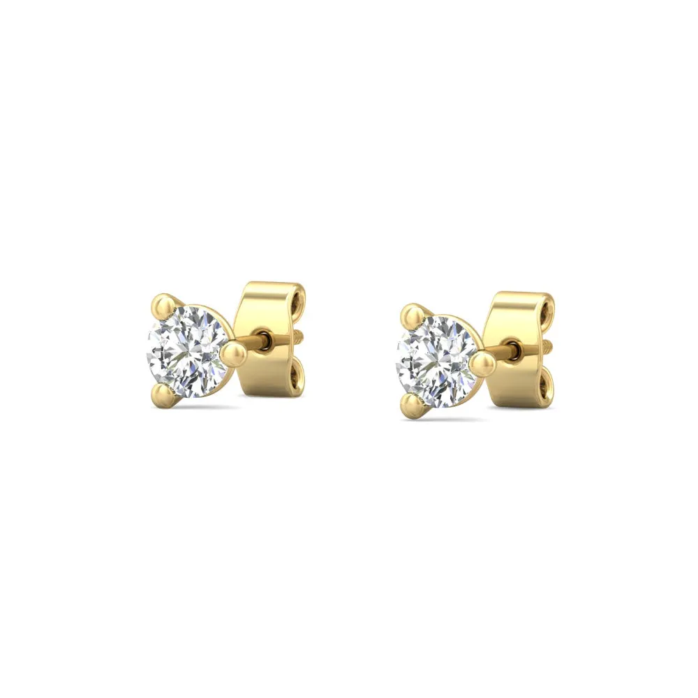 Smyth Diamond Classics 18k Gold Diamond Stud Earrings