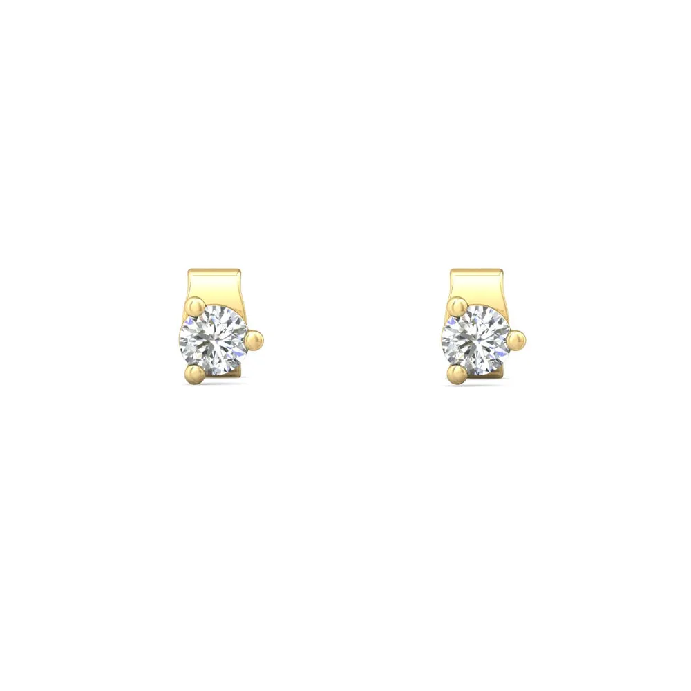 Smyth Diamond Classics 18k Gold Diamond Stud Earrings