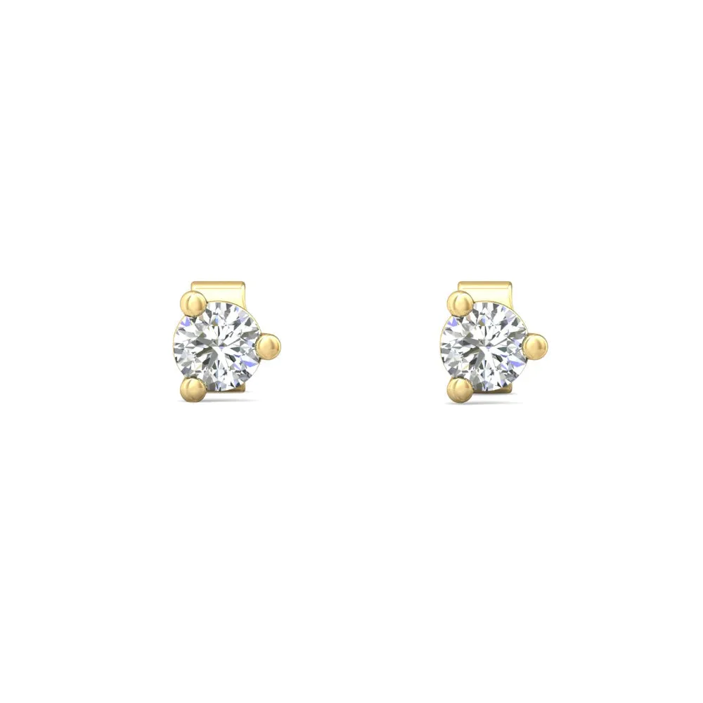 Smyth Diamond Classics 18k Gold Diamond Stud Earrings