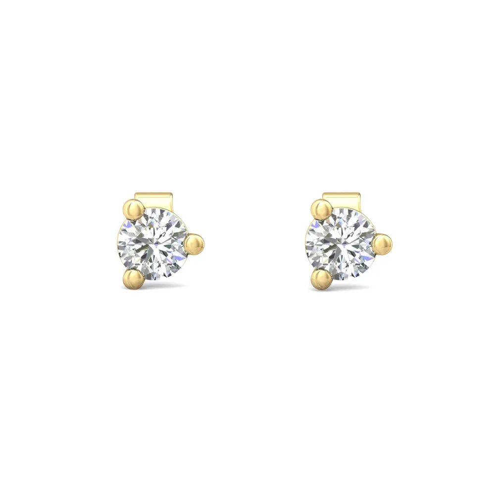 Smyth Diamond Classics 18k Gold Diamond Stud Earrings
