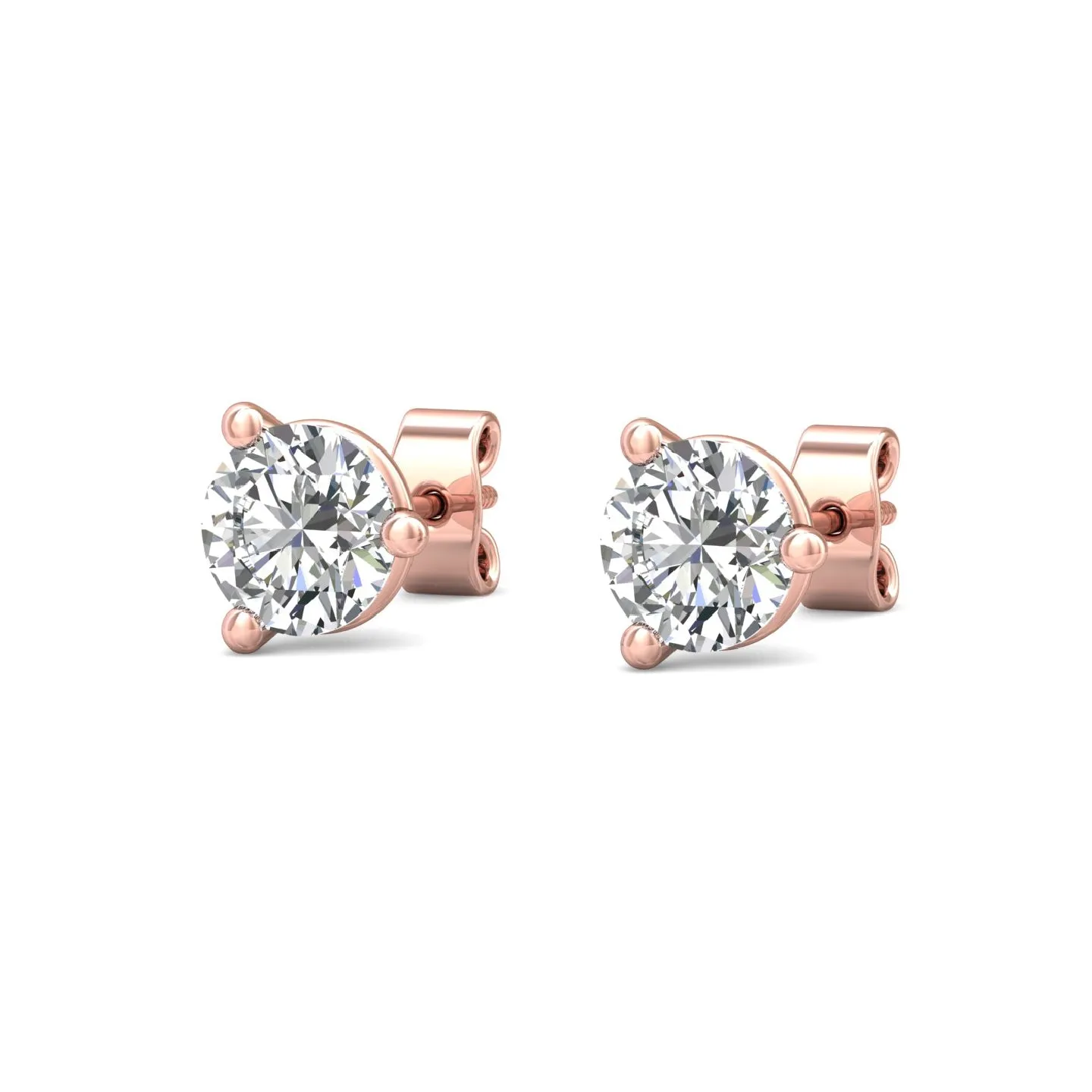 Smyth Diamond Classics 18k Gold Diamond Stud Earrings