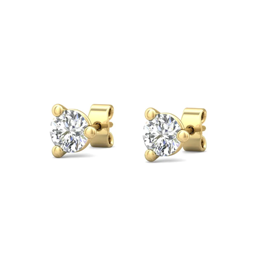 Smyth Diamond Classics 18k Gold Diamond Stud Earrings