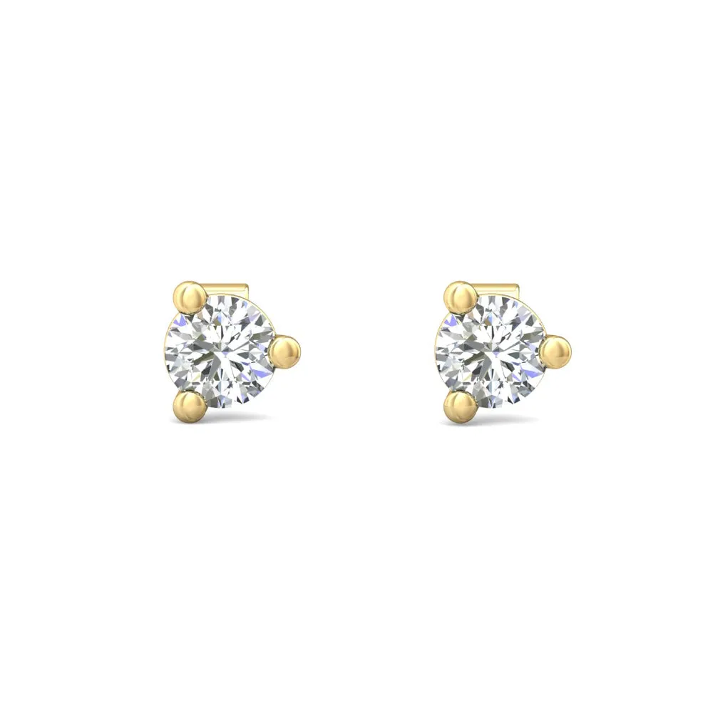 Smyth Diamond Classics 18k Gold Diamond Stud Earrings
