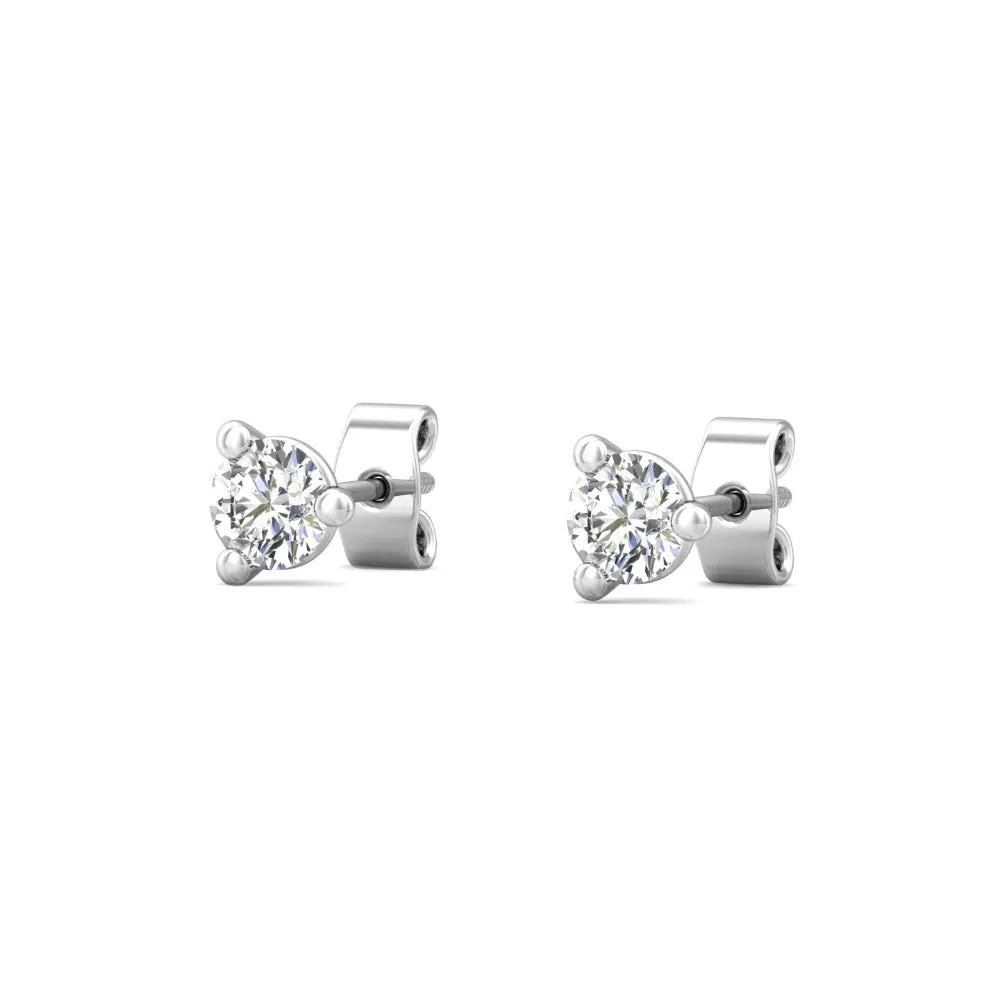 Smyth Diamond Classics 18k Gold Diamond Stud Earrings