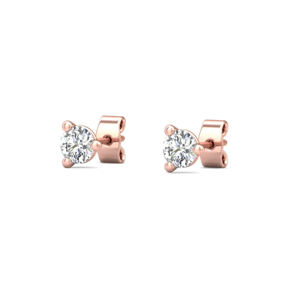 Smyth Diamond Classics 18k Gold Diamond Stud Earrings