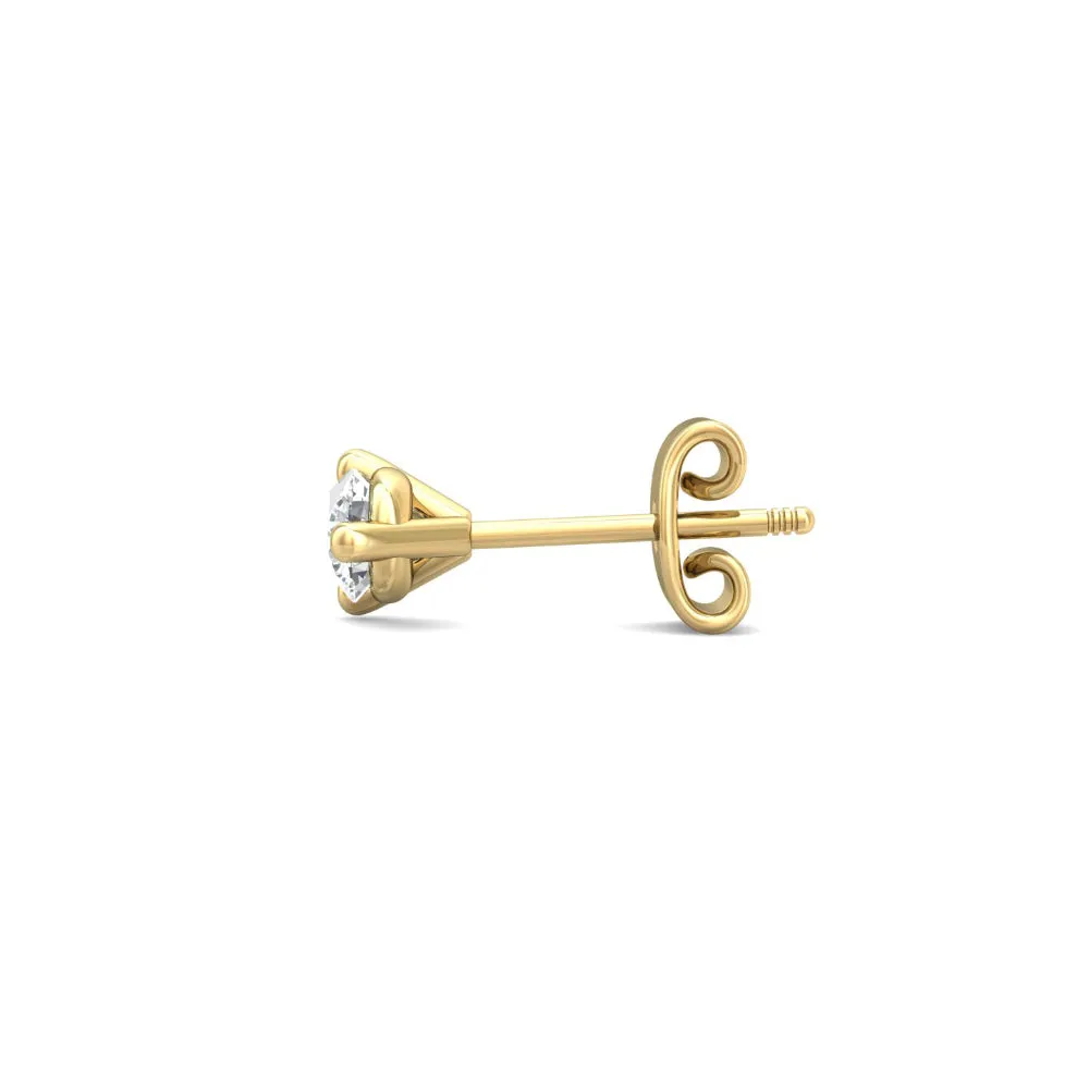 Smyth Diamond Classics 18k Gold Diamond Stud Earrings