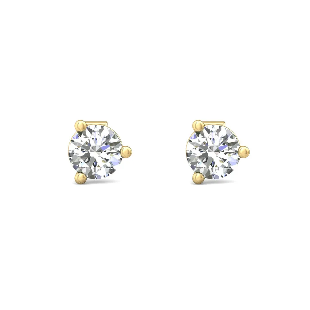 Smyth Diamond Classics 18k Gold Diamond Stud Earrings