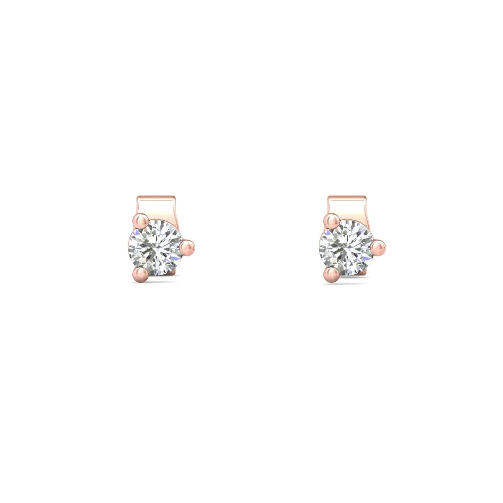 Smyth Diamond Classics 18k Gold Diamond Stud Earrings