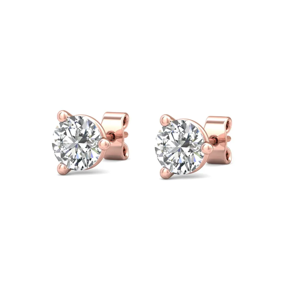 Smyth Diamond Classics 18k Gold Diamond Stud Earrings