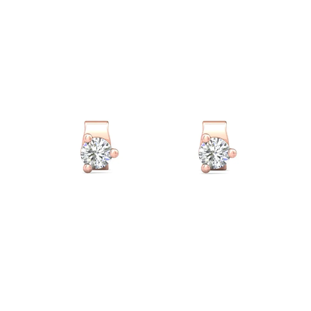 Smyth Diamond Classics 18k Gold Diamond Stud Earrings
