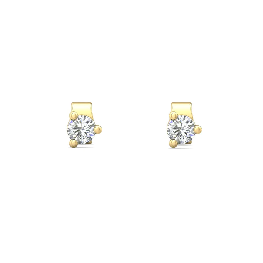 Smyth Diamond Classics 18k Gold Diamond Stud Earrings