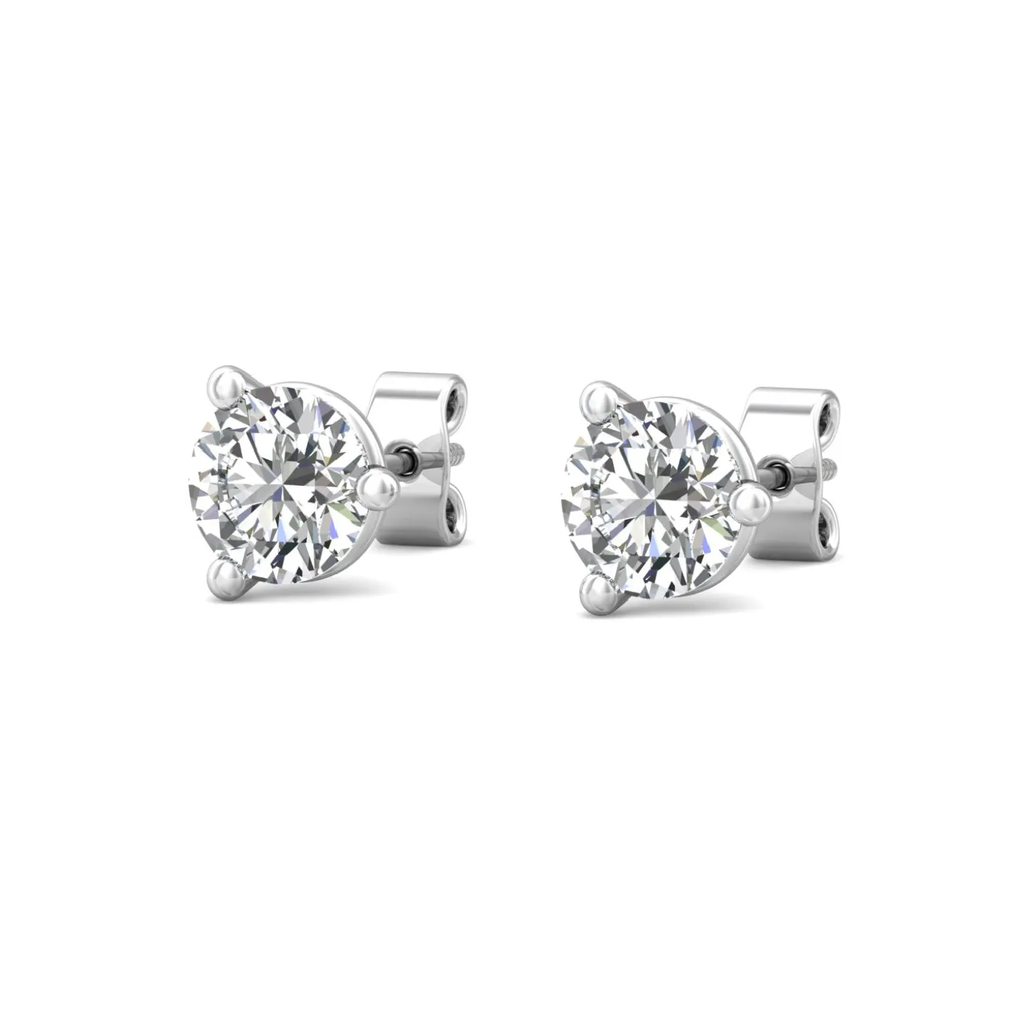 Smyth Diamond Classics 18k Gold Diamond Stud Earrings