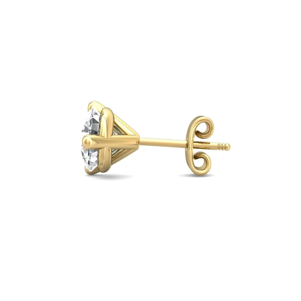 Smyth Diamond Classics 18k Gold Diamond Stud Earrings
