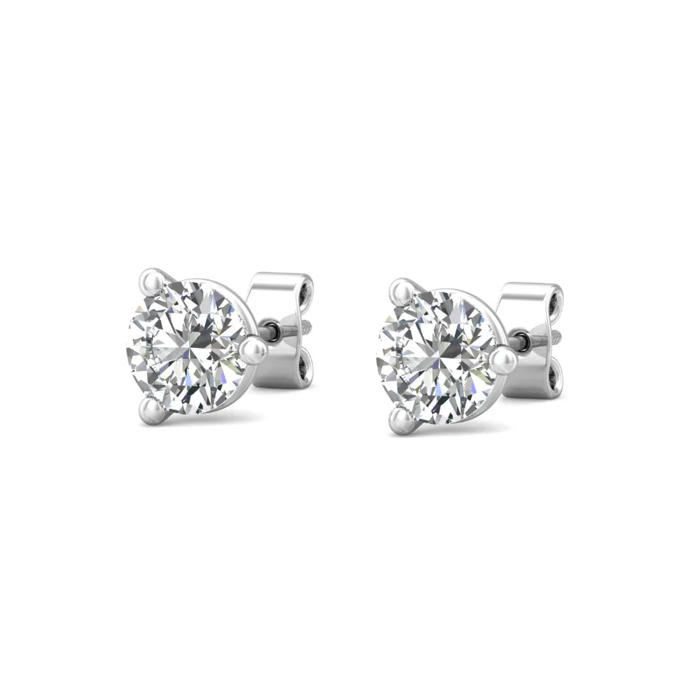 Smyth Diamond Classics 18k Gold Diamond Stud Earrings