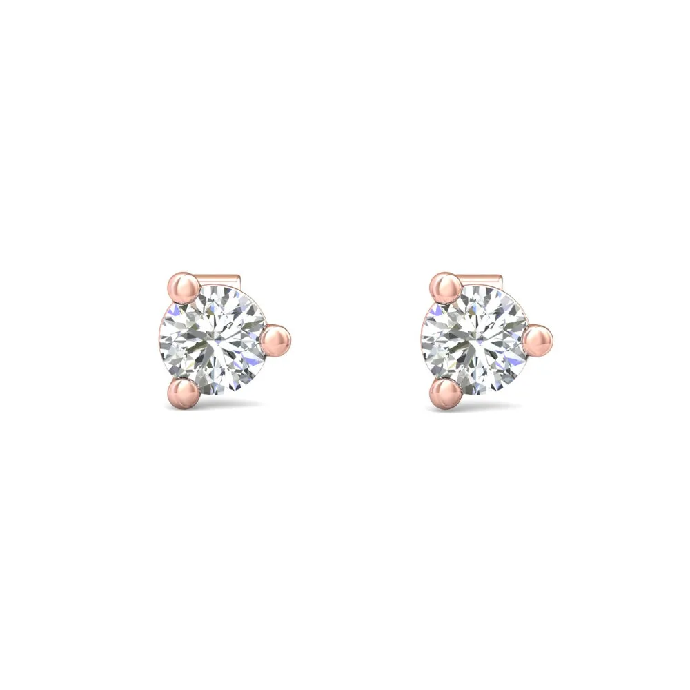 Smyth Diamond Classics 18k Gold Diamond Stud Earrings