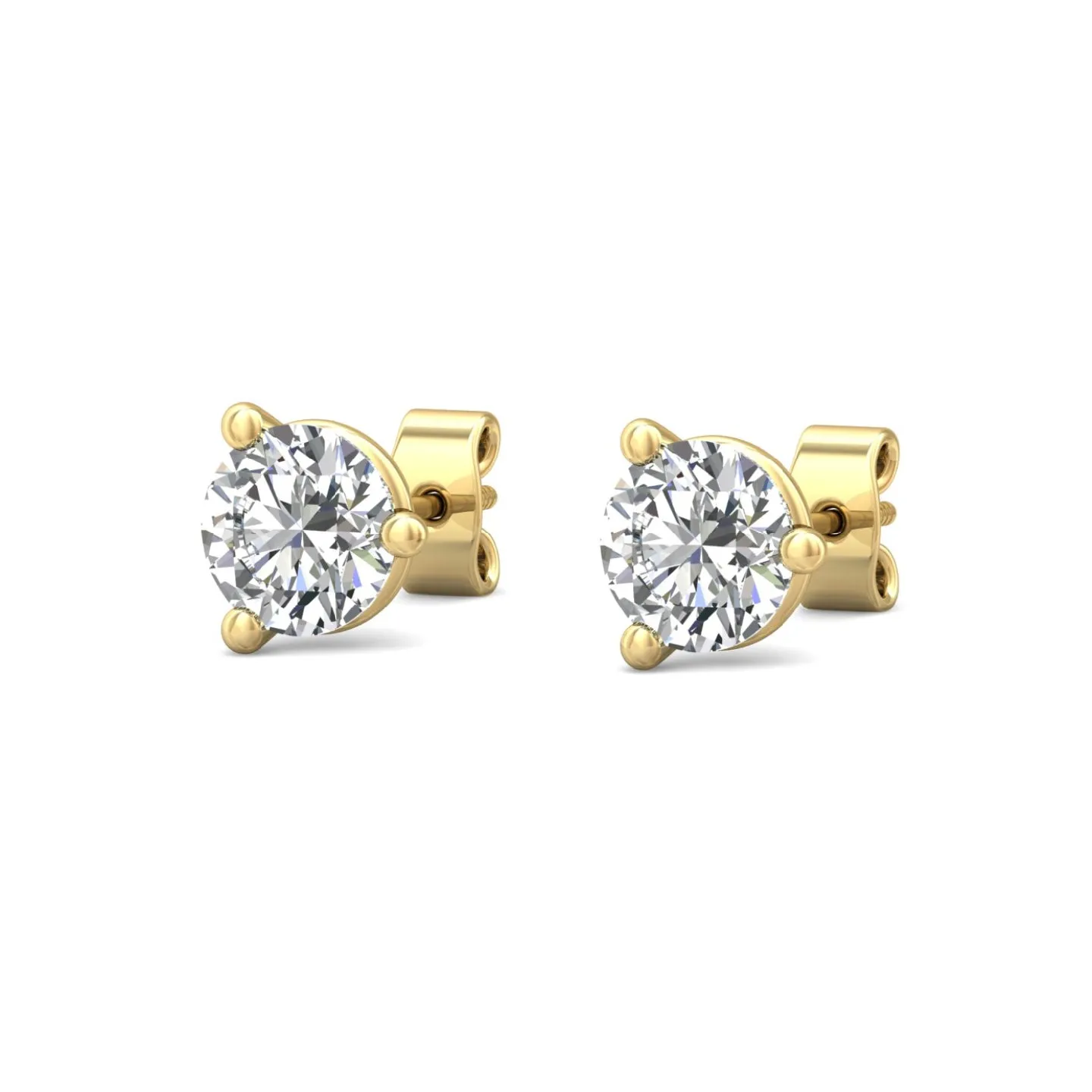 Smyth Diamond Classics 18k Gold Diamond Stud Earrings